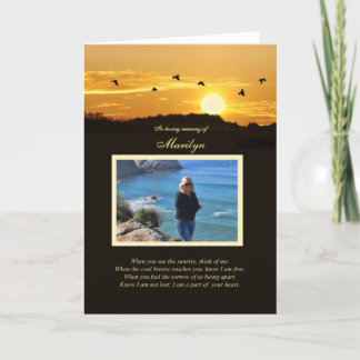Tarjeta Simpatía Foto con nombre personalizado Poema espir
