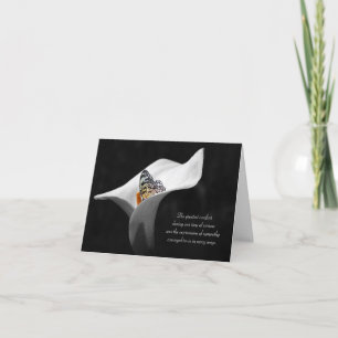 Tarjeta simpatía gracias mariposa en lily