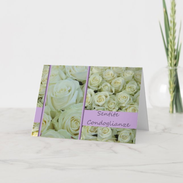 Tarjeta simpatía italiana Sentite Condoglianze (Anverso)