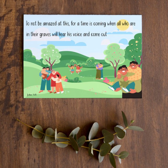 Tarjeta Simpatía JW Condolencias Juan 5:28 (Subido por el creador)