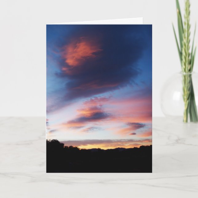 Tarjeta Simpatía más profunda al amanecer (Anverso)