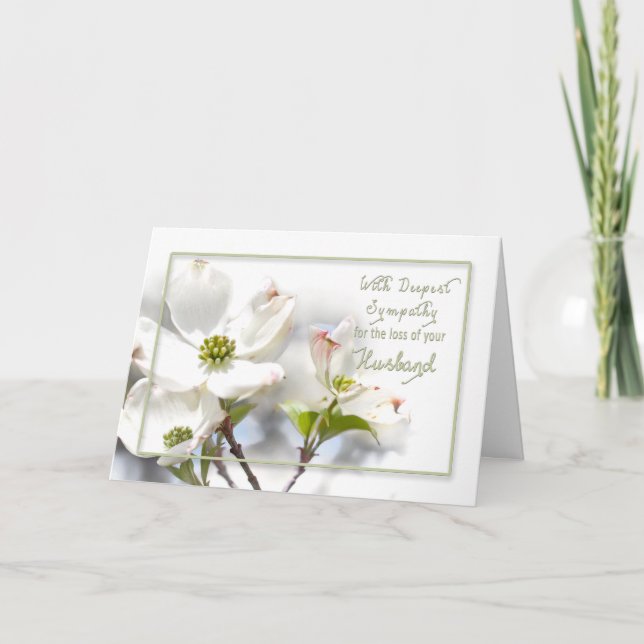 TARJETA SIMPATÍA MÁS PROFUNDA - PÉRDIDA DE MARIDO (Anverso)