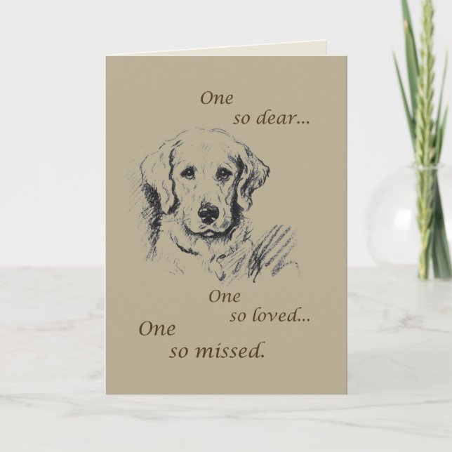 Tarjeta Simpatía mascota, boceto de perros (Anverso)