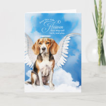 Simpatía mascota Pérdida de un Ángel de la Beagle 