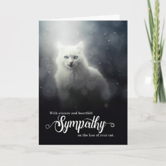 Tarjeta Simpatía mascota por la pérdida de un gato de surr