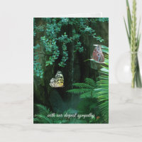 simpatía-par de mariposas en el jardín tropical