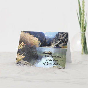 Tarjeta Simpatía, pérdida de padre, hermoso paisaje