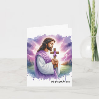 Tarjeta Simpatía personalizada de Jesús por el Cáncer Panc