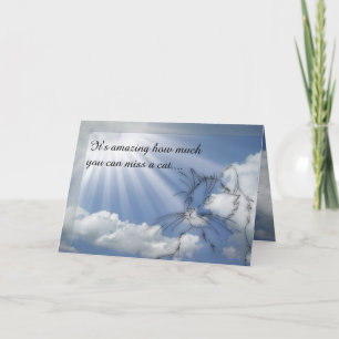 Tarjeta Simpatía por el gato - Lo siento por tu pérdida