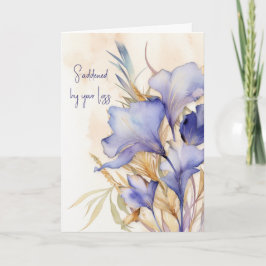 Tarjeta Simpatía por Iris Bouquet en color de agua