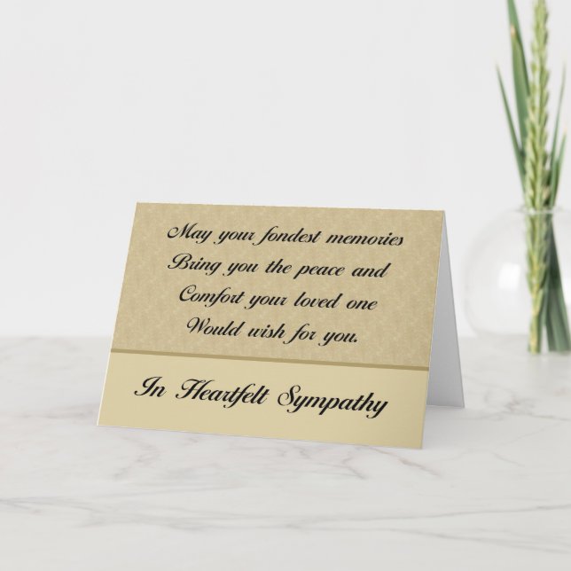 Tarjeta Simpatía por la memoria de los hondos (Anverso)