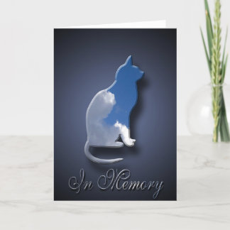 Tarjeta Simpatía por la muerte de un gato para el dueño de