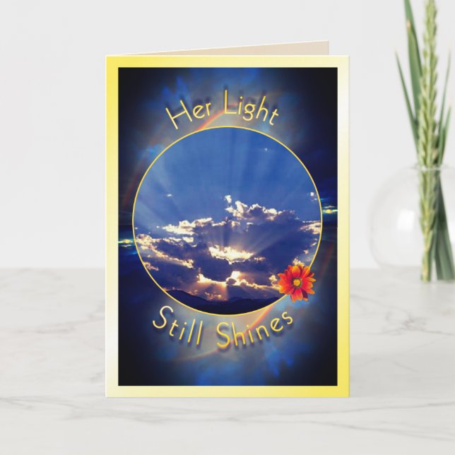 Tarjeta Simpatía por la pérdida de la madre (Anverso)