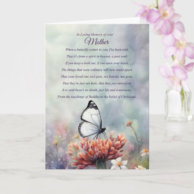 Tarjeta Simpatía por la pérdida de las condolencias de la  (Orquídea)
