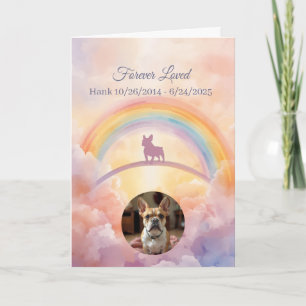 Tarjeta Simpatía por la pérdida de mascota French Bulldog 