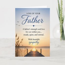 Tarjeta Simpatía por la pérdida de un padre