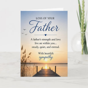 Tarjeta Simpatía por la pérdida de un padre