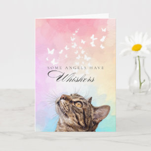 Tarjeta Simpatía por la pérdida del gato atigrado marrón a