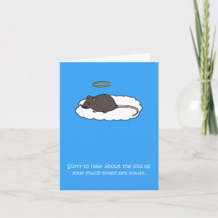 Tarjeta Simpatía por la pérdida del ratón Mascota marrón