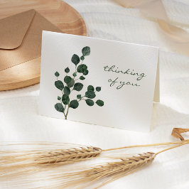 Tarjeta Simpatía por la vegetación eucalipto simple