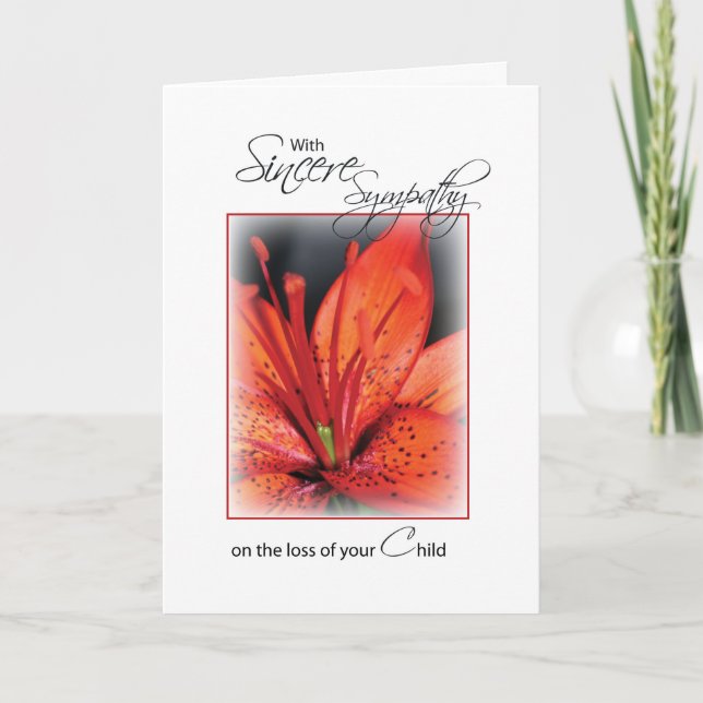 Tarjeta Simpatía por las flores rojas (Anverso)