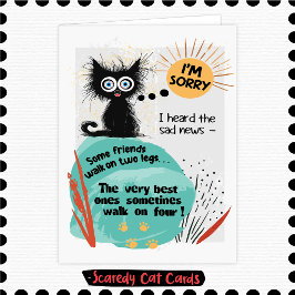 Tarjeta Simpatía por Mascota Gato Miedoso