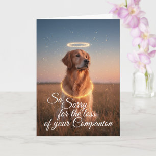 Tarjeta Simpatía por mascota Retriever Dorado