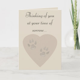 Tarjeta Simpatía por un Mascota: Pintas en un corazón de a