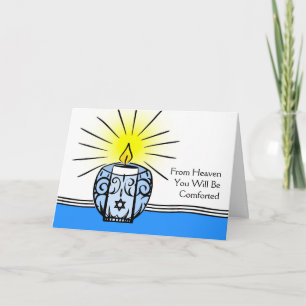 Tarjeta Simpatía temática judía desde el cielo