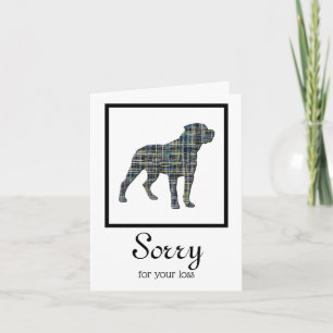 Tarjeta simpática Rottweiler / Rottie Dog Mascota