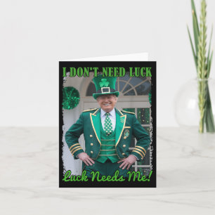 Tarjeta Simpatizantes De La Hoja De Día Trump Leprechaun L