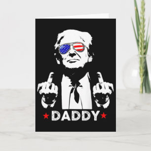 Tarjeta Simpatizantes del presidente Trump Daddy 2025 homb