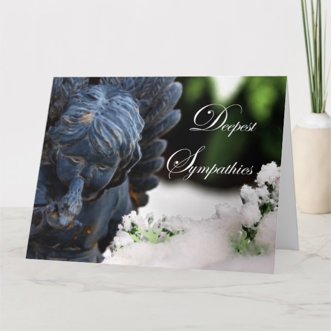 Tarjeta Simpatizantes más profundas Jardín Angel de Nieve  (Anverso)