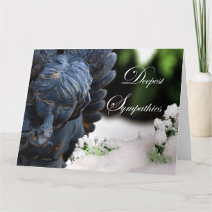 Tarjeta Simpatizantes más profundas Jardín Angel de Nieve 
