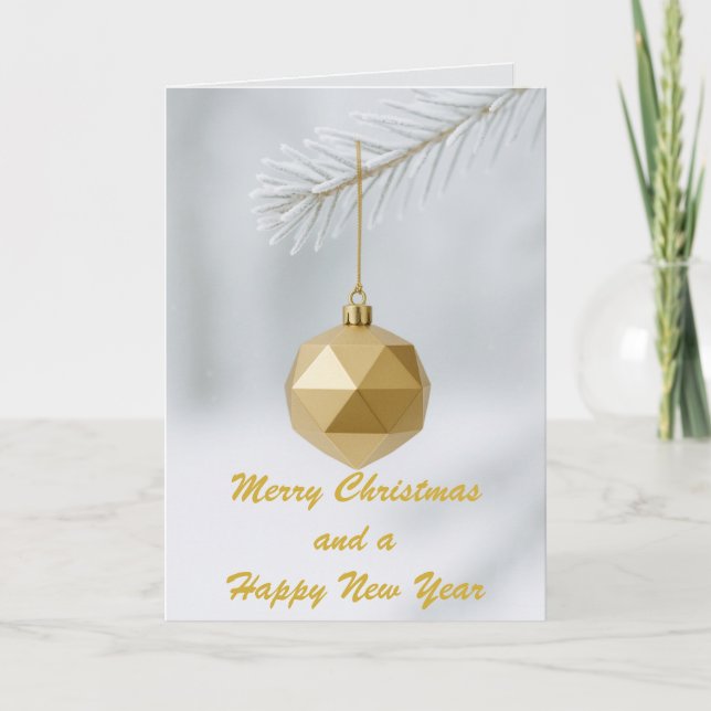 Tarjeta Simple and Elegant Custom Christmas  (Anverso)