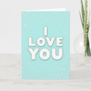 Tarjeta Simple Aqua Te Amo