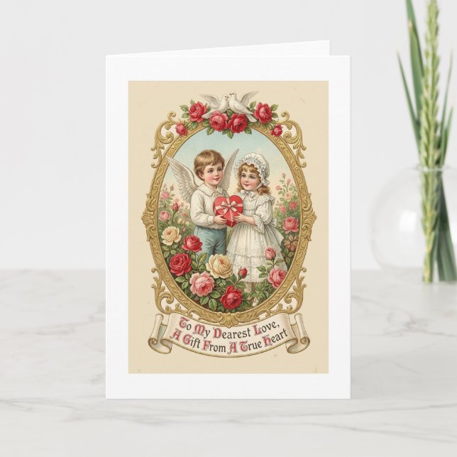 Tarjeta Simple Cherub Love Card (Anverso)