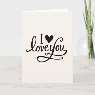 Tarjeta Simple Corazón Te Amo