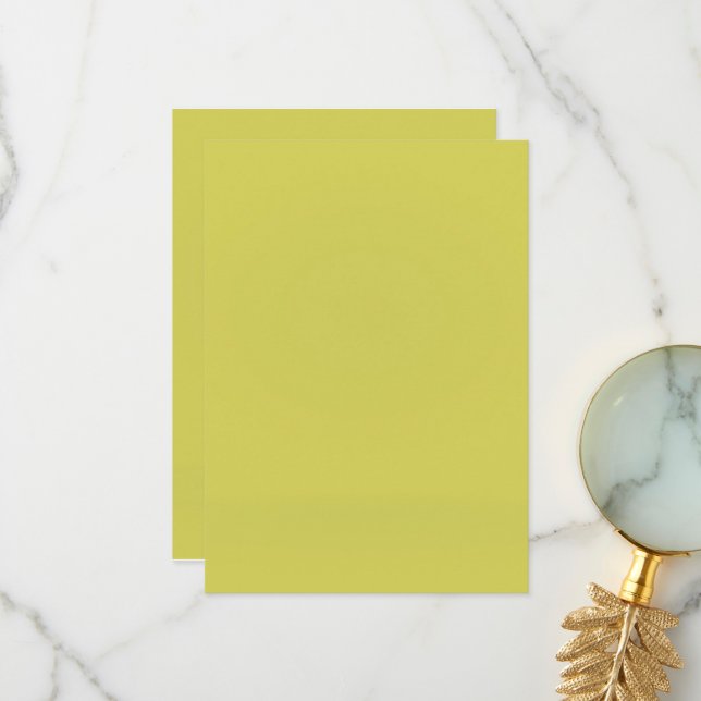 Tarjeta simple de agradecimiento de boda de color  (Anverso/Reverso In Situ)