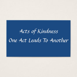 Tarjeta simple de amabilidad