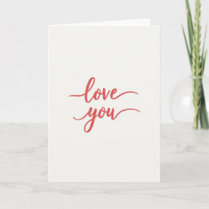 Tarjeta Simple de Amor con Texto con Textura