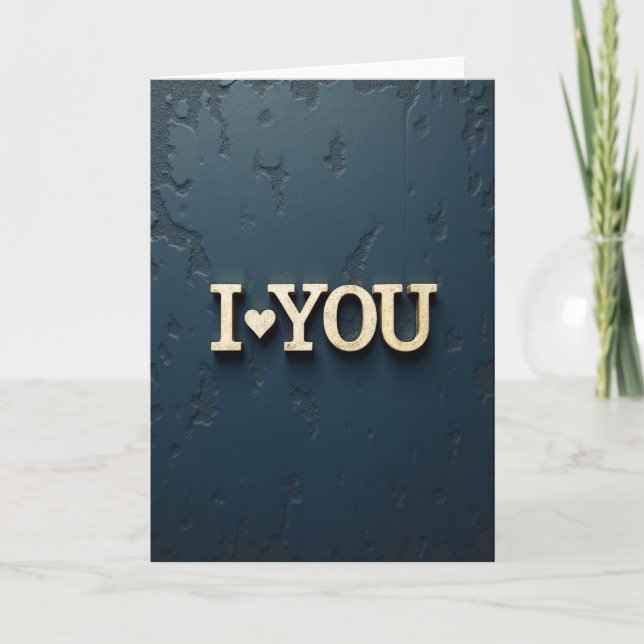 Tarjeta Simple de Amor en Oro (Anverso)