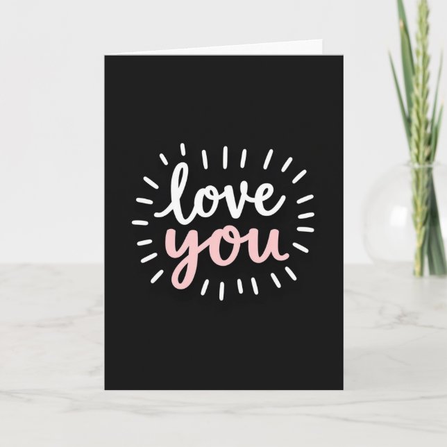 Tarjeta Simple de Amor Explosivo (Anverso)