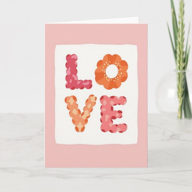 Tarjeta simple de amor manchado (Anverso)