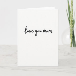 Tarjeta Simple de Amor para Mamá