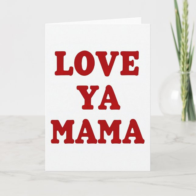 Tarjeta Simple de Amor para Mamá (Anverso)