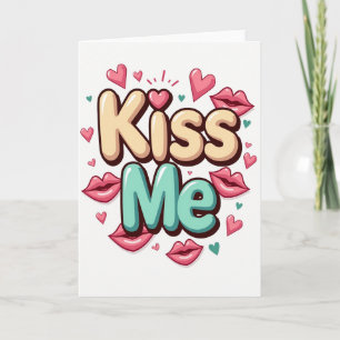 Tarjeta Simple de Bésame Amor