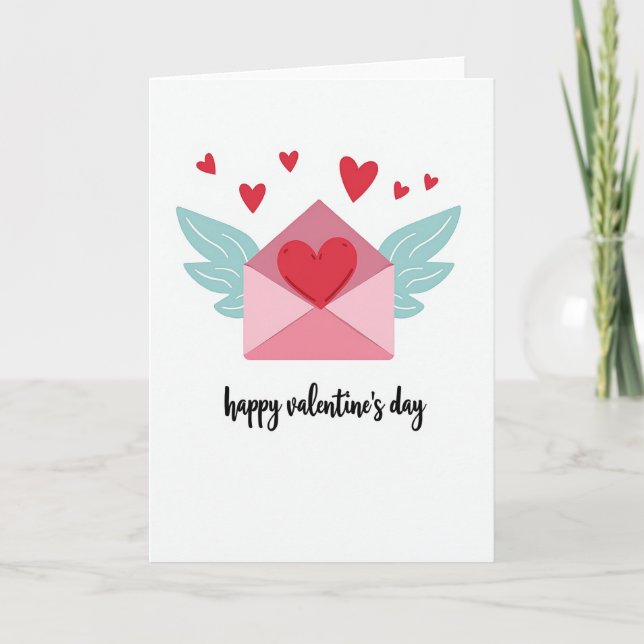 Tarjeta Simple de Carta de Amor para San Valentín (Anverso)