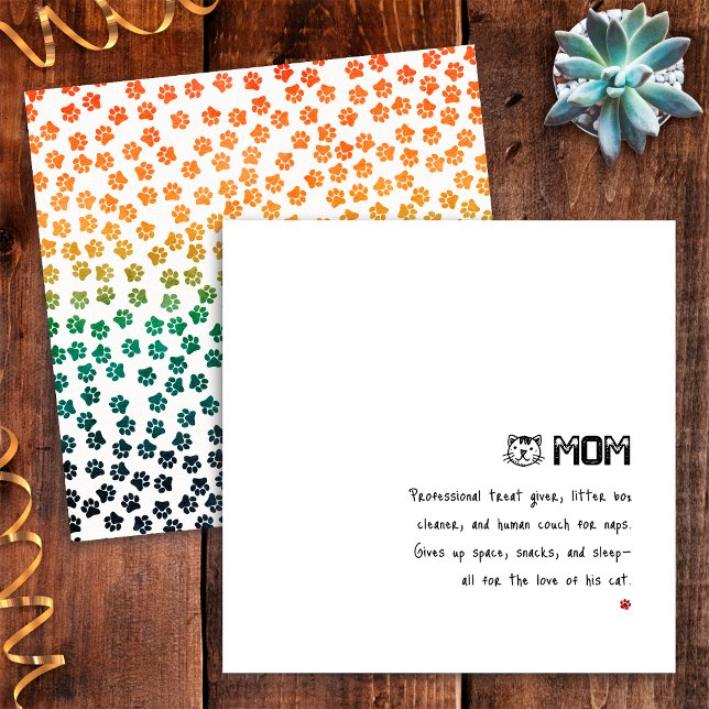 Tarjeta Simple de Gatos Divertidos con Patas de Ga (Subido por el creador)