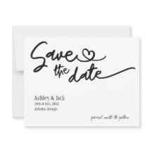 Tarjeta simple de guarda la fecha